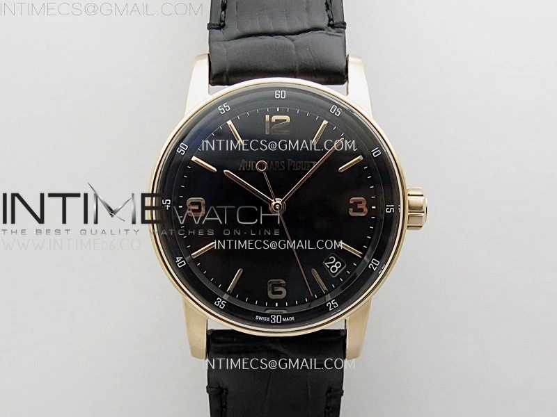 Code 11.59 RG 15210 APSF 1:1 Best Edition Black Dial on Black Leather Strap SA4302 Super Clone
